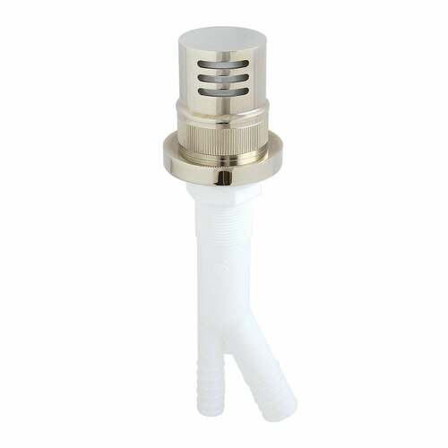 Kingston Brass KA421PN Trimscape Polished Nickel Dishwasher Air Gap with Brass Cover