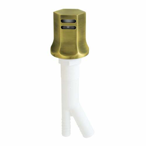 Kingston Brass KA461AB Metropolitan Antique Brass Dishwasher Air Gap with Brass Cover