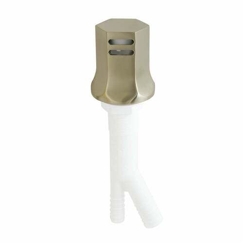 Kingston Brass KA461BN Metropolitan Brushed Nickel Dishwasher Air Gap with Brass Cover