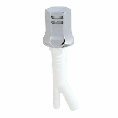 Kingston Brass KA461C Metropolitan Dishwasher Air Gap, Brass Cover, Polished Chrome