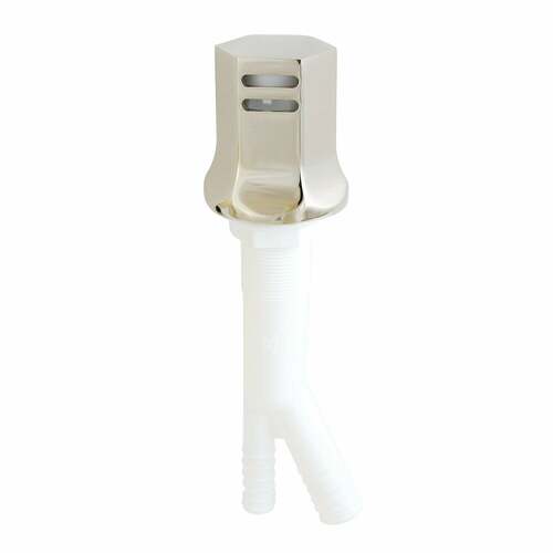 Kingston Brass KA461PN Metropolitan Polished Nickel Dishwasher Air Gap with Brass Cover