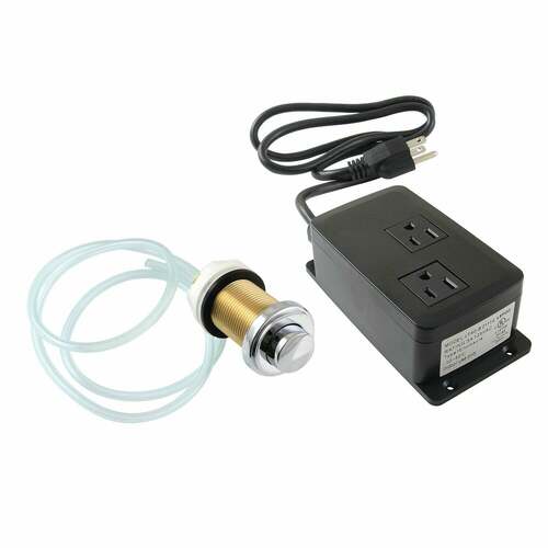 Kingston Brass KADK211 Trimscape Dual Outlet Garbage Disposal Air Switch Kit, Chrome