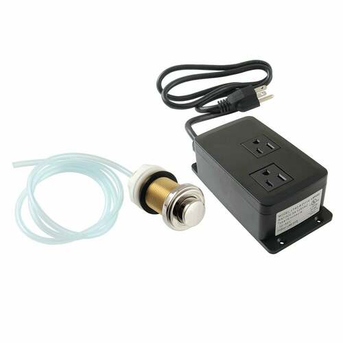 Kingston Brass KADK216 Trimscape Polished Nickel Dual Outlet Garbage Disposal Air Switch Kit