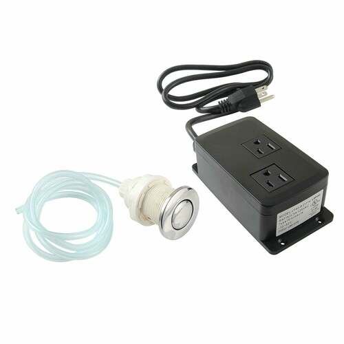 Kingston Brass KADK311 Trimscape Dual Outlet Garbage Disposal Air Switch Kit - Polished Chrome