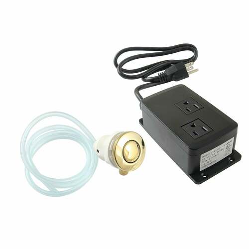 Kingston Brass KADK312 Trimscape Dual Outlet Garbage Disposal Air Switch Kit - Polished Brass