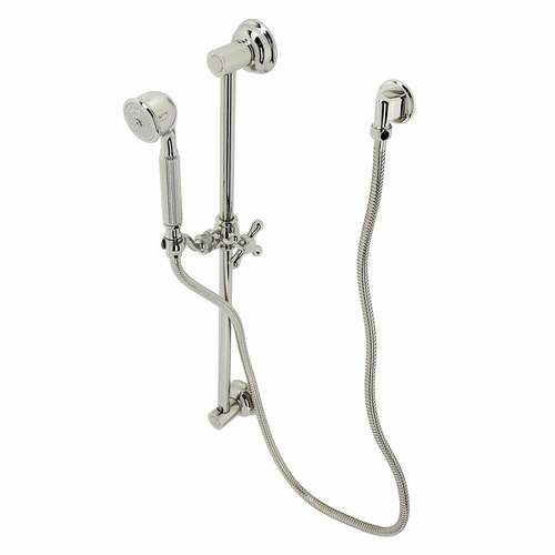 Kingston Brass KAK3326W6 Made to Match Shower System with Grab Bar Hand Shower, Polished Nickel