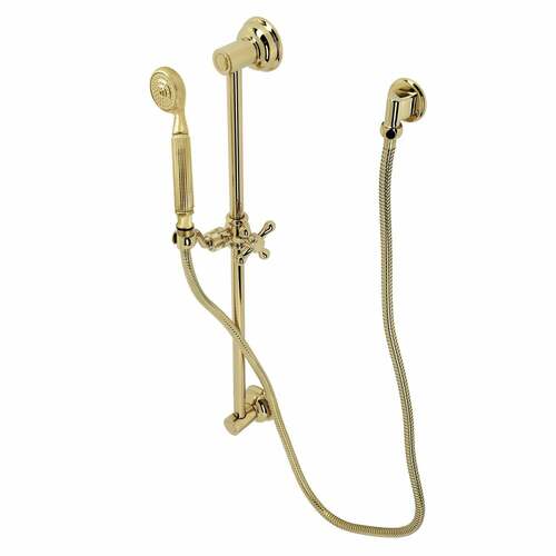 Kingston Brass KAK3422W2 Made to Match Shower System with Grab Bar Hand Shower, Polished Brass