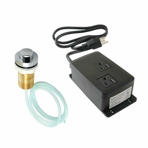 Kingston Brass KAMDK211 Trimscape Dual Outlet Garbage Disposal Air Switch Kit - Polished Chrome