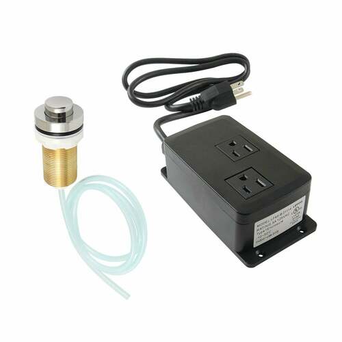 Kingston Brass KAMDK216 Trimscape Dual Outlet Garbage Disposal Air Switch Kit - Polished Nickel