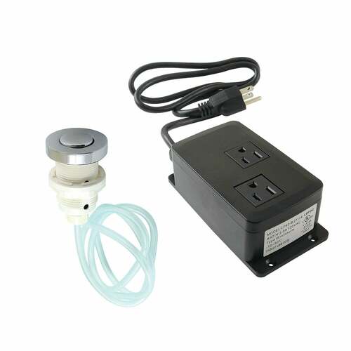 Kingston Brass KAMDK311 Trimscape Dual Outlet Garbage Disposal Air Switch Kit - Polished Chrome