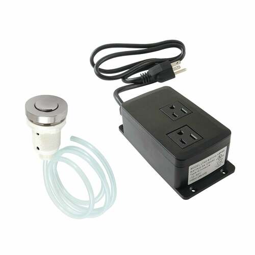 Kingston Brass KAMDK316 Trimscape Polished Nickel Dual Outlet Garbage Disposal Air Switch Kit