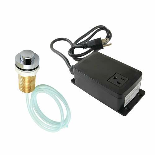 Kingston Brass KAMSK211 Trimscape Polished Chrome Single Outlet Garbage Disposal Air Switch Kit