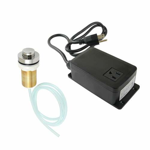 Kingston Brass KAMSK216 Trimscape Polished Nickel Single Outlet Garbage Disposal Air Switch Kit