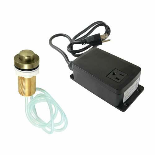 Kingston Brass KAMSK21AB Trimscape Antique Brass Single Outlet Garbage Disposal Air Switch Kit