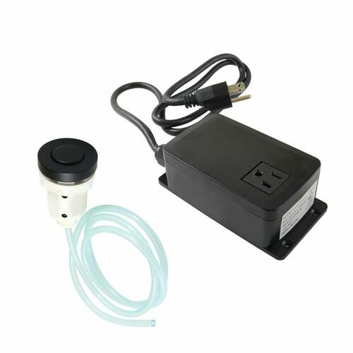 Kingston Brass KAMSK310 Gourmetier Matte Black Single Outlet Garbage Disposal Air Switch Kit