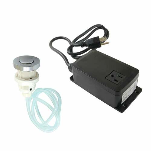 Kingston Brass KAMSK311 Gourmetier Polished Chrome Single Outlet Garbage Disposal Air Switch Kit