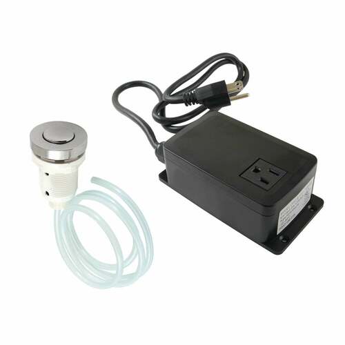 Kingston Brass KAMSK316 Gourmetier Polished Nickel Single Outlet Garbage Disposal Air Switch Kit