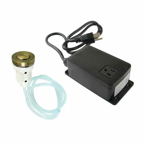 Kingston Brass KAMSK31AB Gourmetier Antique Brass Single Outlet Garbage Disposal Air Switch Kit