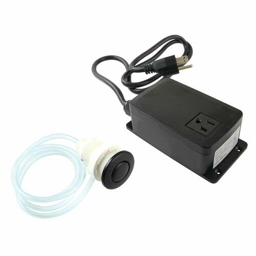 Kingston Brass KASK310 Trimscape Matte Black Single Outlet Garbage Disposal Air Switch Kit