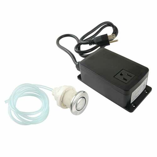Kingston Brass KASK311 Trimscape Polished Chrome Single Outlet Garbage Disposal Air Switch Kit