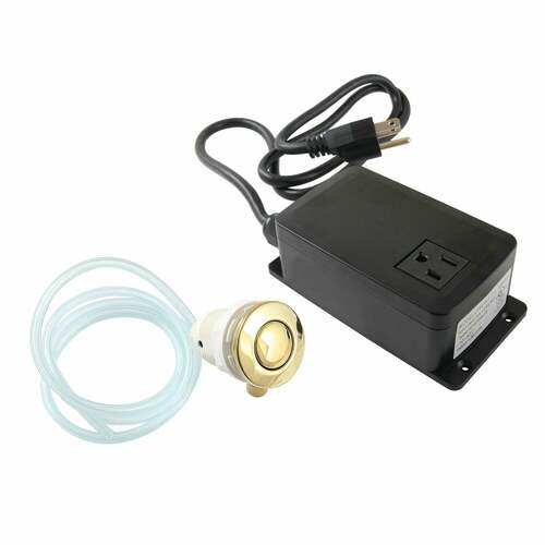 Kingston Brass KASK312 Trimscape Polished Brass Single Outlet Garbage Disposal Air Switch Kit