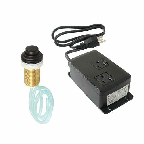 Kingston Brass KATDK215 Trimscape Dual Outlet Garbage Disposal Air Switch Kit - Oil Rubbed Bronze