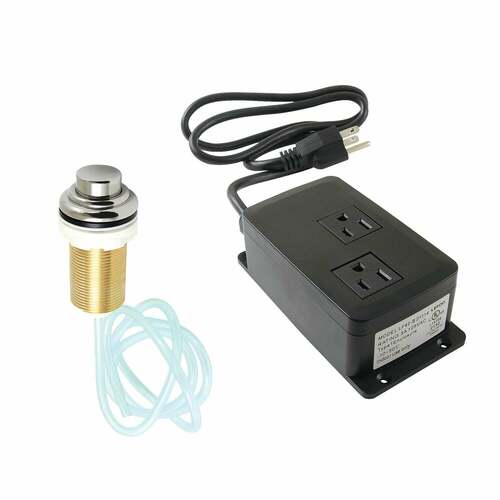 Kingston Brass KATDK216 Trimscape Dual Outlet Garbage Disposal Air Switch Kit - Polished Nickel