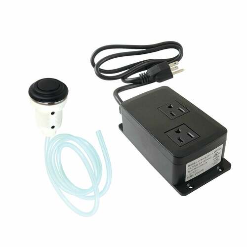 Kingston Brass KATDK310 Trimscape Matte Black Dual Outlet Garbage Disposal Air Switch Kit