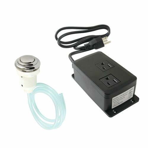 Kingston Brass KATDK316 Trimscape Dual Outlet Garbage Disposal Air Switch Kit - Polished Nickel