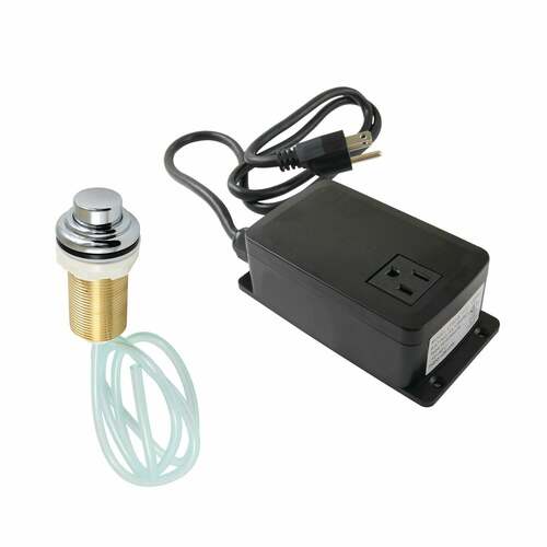 Kingston Brass KATSK211 Trimscape Polished Chrome Single Outlet Garbage Disposal Air Switch Kit