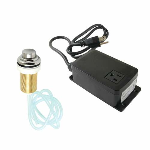 Kingston Brass KATSK216 Trimscape Polished Nickel Single Outlet Garbage Disposal Air Switch Kit