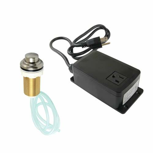 Kingston Brass KATSK218 Trimscape Brushed Nickel Garbage Disposal Air Switch Kit