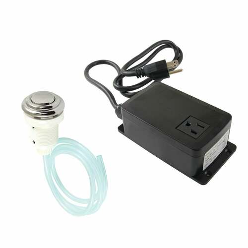 Kingston Brass KATSK316 Trimscape Polished Nickel Single Outlet Garbage Disposal Air Switch Kit