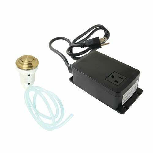 Kingston Brass KATSK317 Trimscape Brushed Brass Single Outlet Garbage Disposal Air Switch Kit