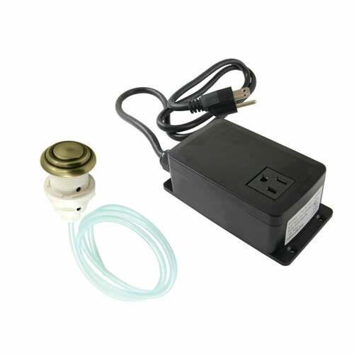 Kingston Brass KATSK31AB Trimscape Antique Brass Single Outlet Garbage Disposal Air Switch Kit