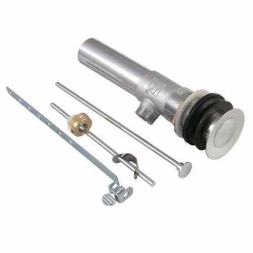 Kingston Brass KB1001 Polished Chrome Brass Pop-Up Drain with Overflow, 22 Gauge