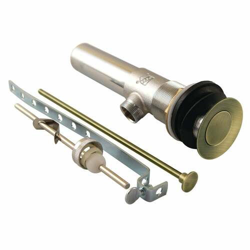 Kingston Brass KB1003 Antique Brass 22 Gauge Pop-Up Drain with Overflow
