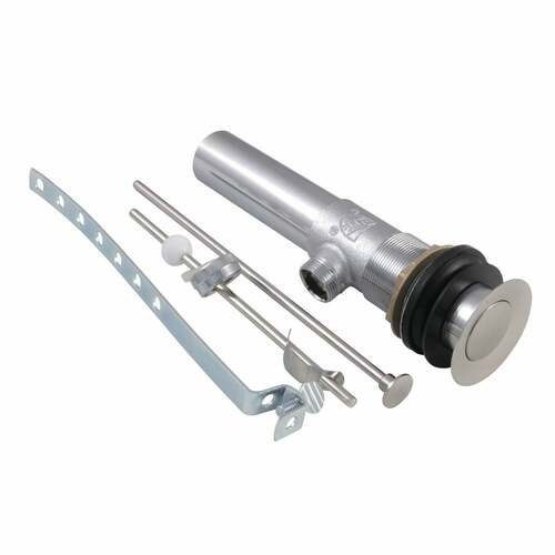 Kingston Brass KB1008 Brushed Nickel Brass Pop-Up Drain with Overflow, 22 Gauge
