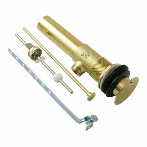 Kingston Brass KB1112 Polished Brass Pop-Up Drain with Overflow, 22 Gauge