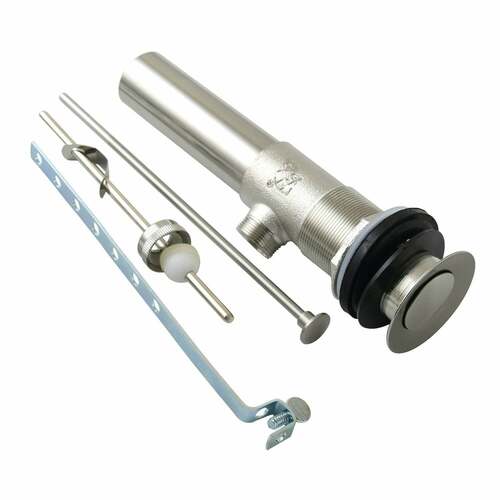Kingston Brass KB1118 Brushed Nickel Brass Pop-Up Drain with Overflow, 22 Gauge