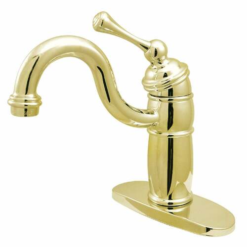Kingston Brass KB1482BL Vintage Single-Handle Monoblock Bar Faucet in Polished Brass