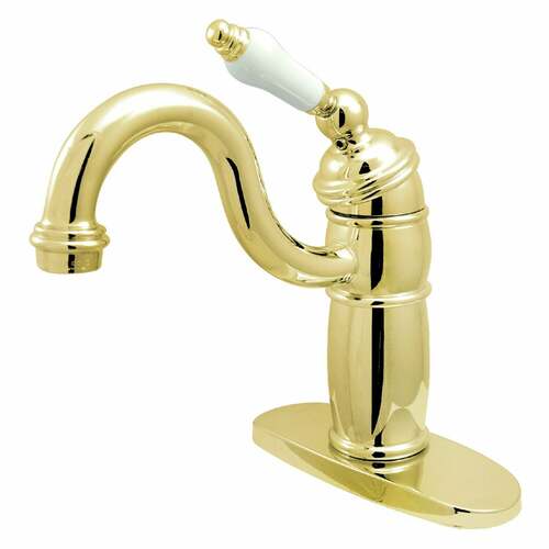 Kingston Brass KB1482PL Victorian Single-Handle Bar Faucet, Polished Brass