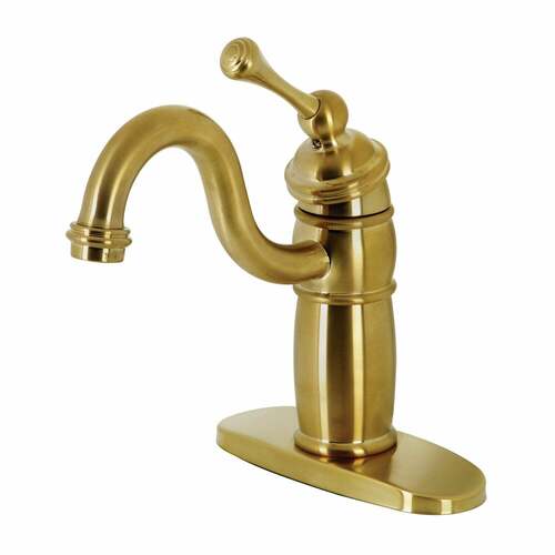 Kingston Brass KB1487BL Vintage Brushed Brass Single-Handle Monoblock Bar Faucet
