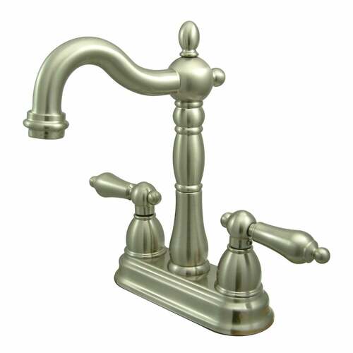 Kingston Brass KB1498AL Heritage Brushed Nickel Double-Handle 4