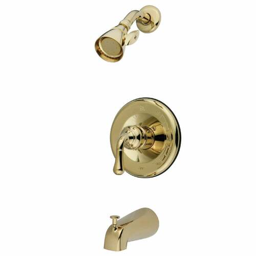 Kingston Brass KB1632 Magellan Single-Handle Pressure Balanced Tub Shower Faucet, Polished Brass