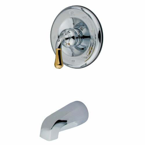 Kingston Brass KB1634TO Magellan Single-Handle Pressure Balanced Tub Faucet, Chrome/Brass