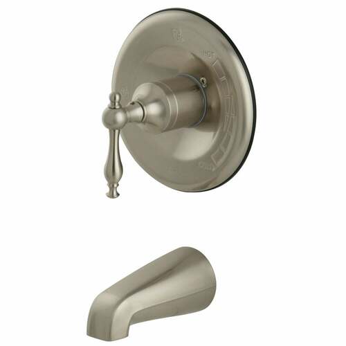 Kingston Brass KB1638NLTO Brushed Nickel Single-Handle Pressure Balanced Tub Faucet