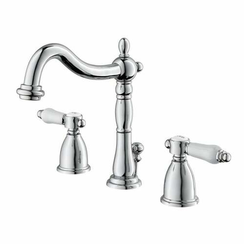 Kingston Brass KB1971BPL Bel-Air Polished Chrome Widespread Bathroom Faucet with Pop-Up Drain