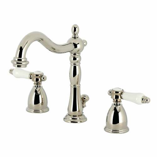 Kingston Brass KB1976BPL Bel-Air Polished Nickel Widespread Bathroom Faucet with Brass Pop-Up