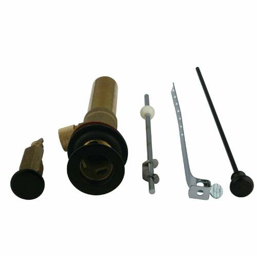Kingston Brass KB2005 Oil Rubbed Bronze Pop-Up Drain with Overflow, 22 Gauge